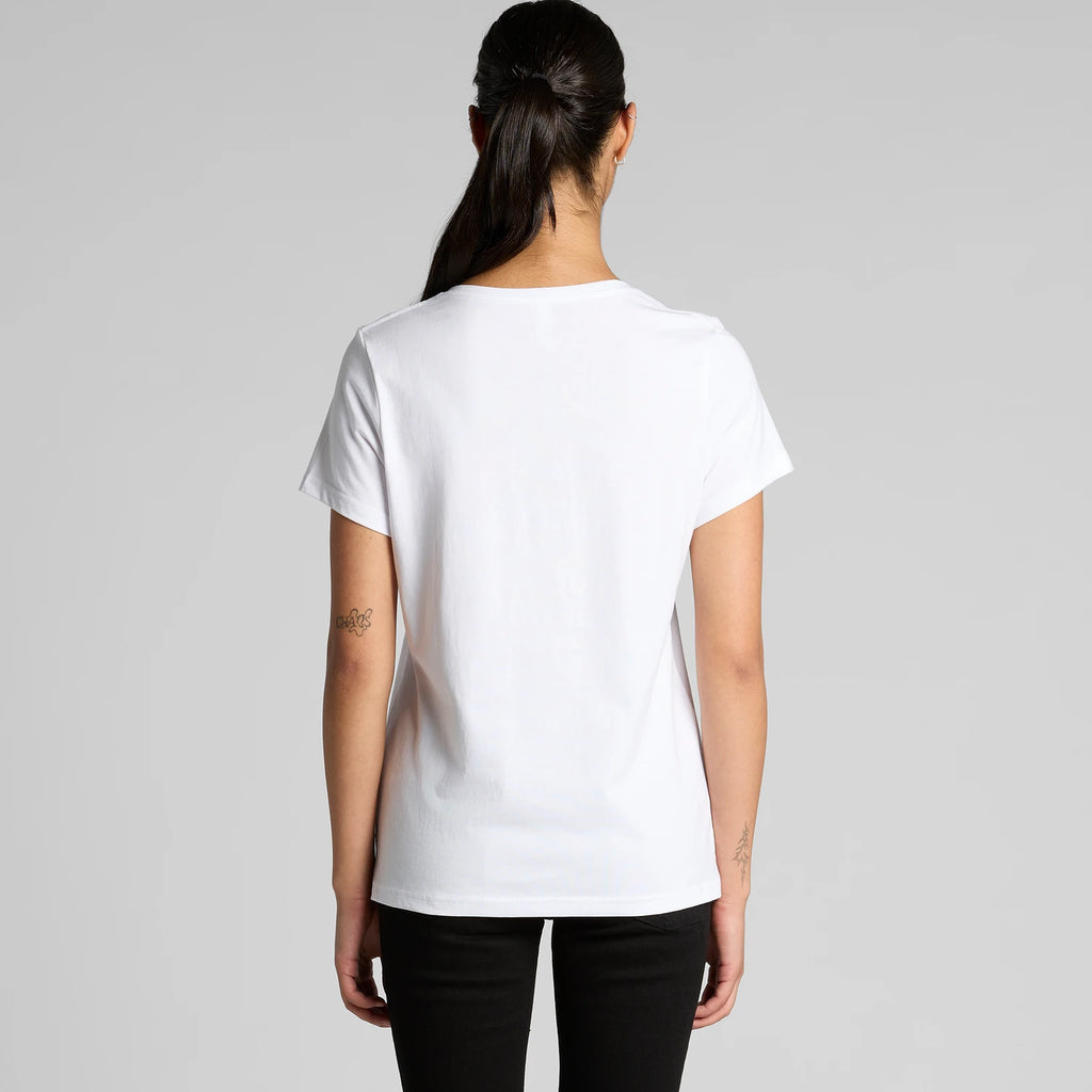 AS COLOUR W Maple V-neck T-paita