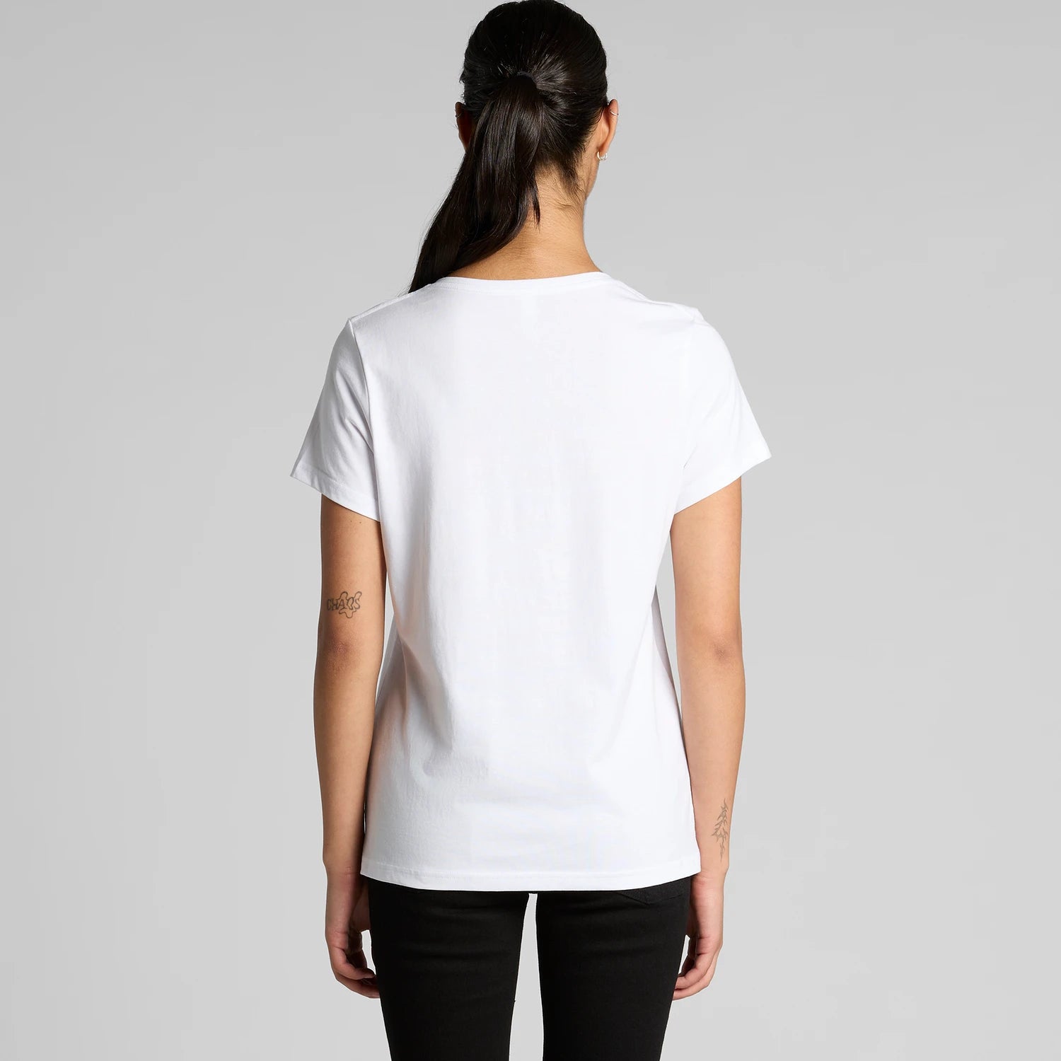 AS COLOUR W Maple V-neck T-paita