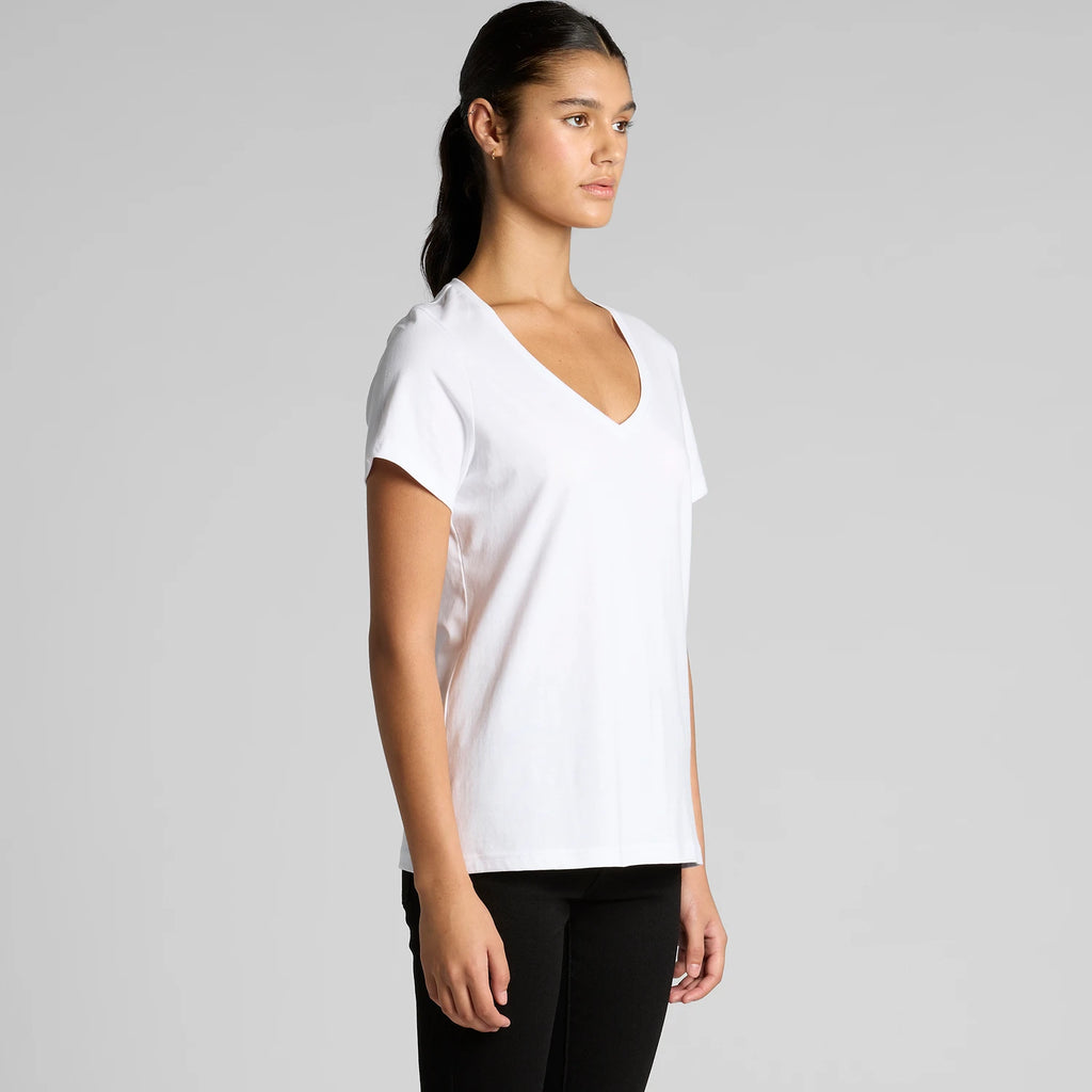 AS COLOUR W Maple V-neck T-paita
