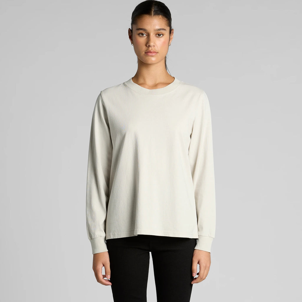 AS COLOUR W Heavy Faded L/S T-paita