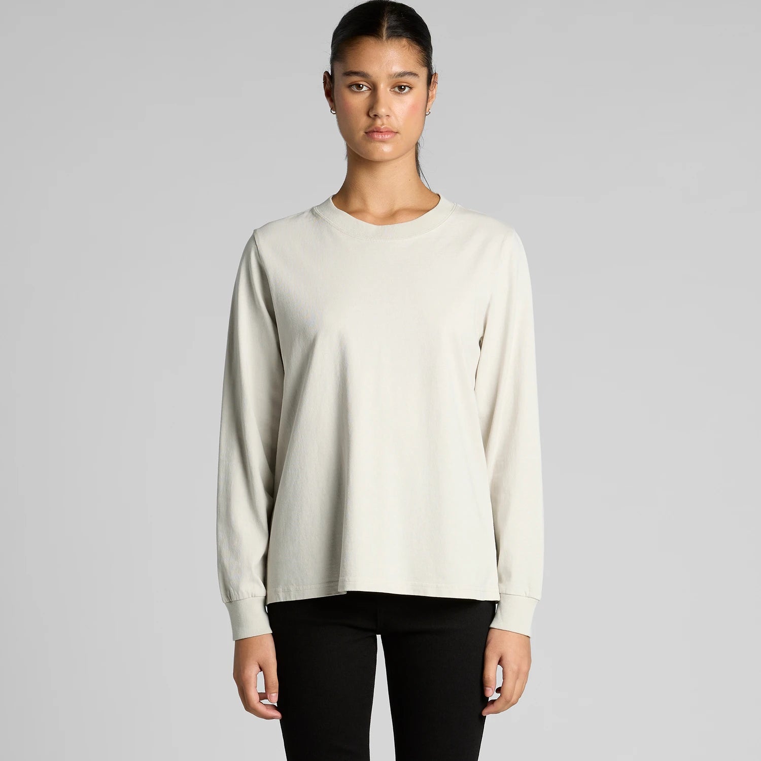 AS COLOUR W Heavy Faded L/S T-paita