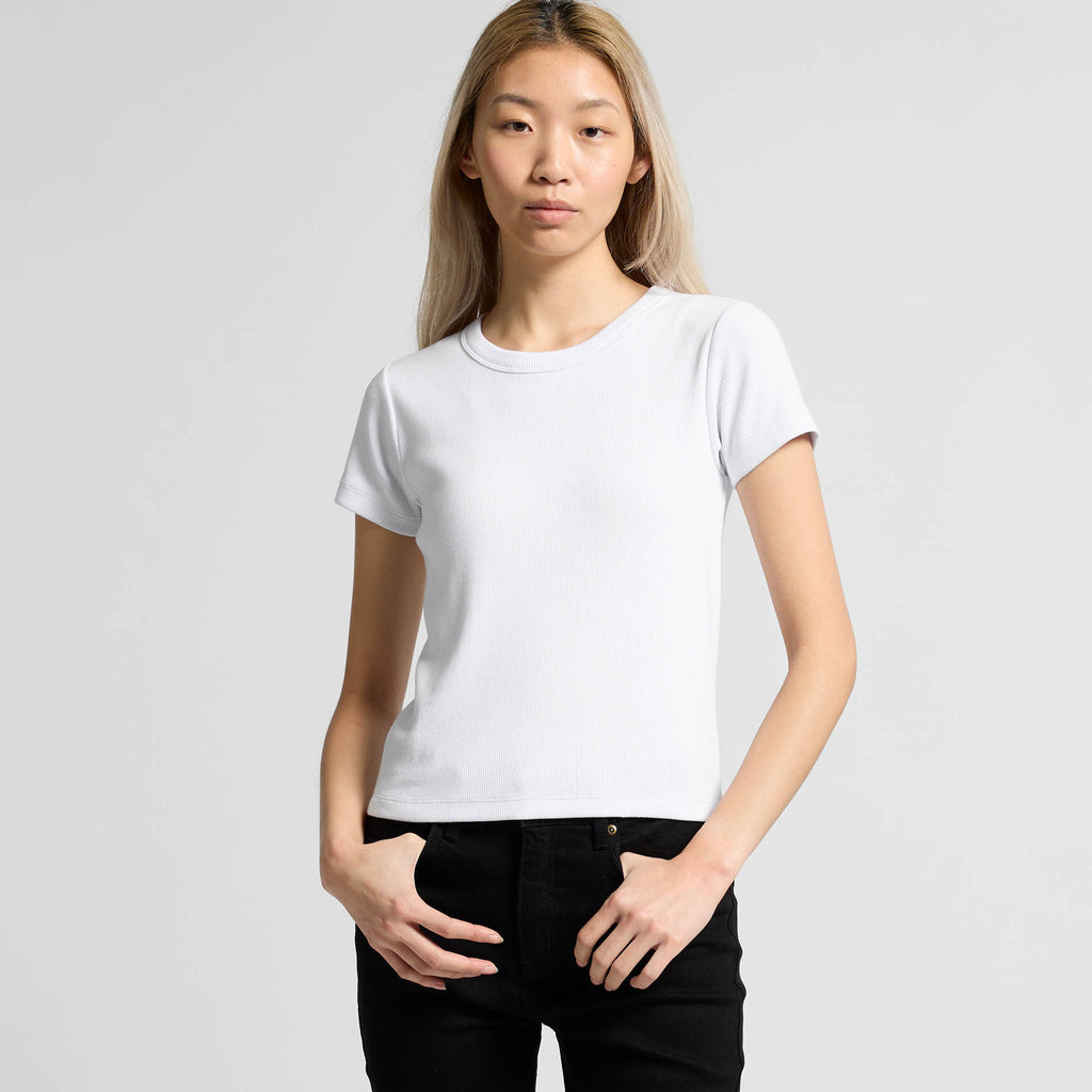 PROMOBEE AS W Organic Rib T-Paita alk 17,95€ alv 0