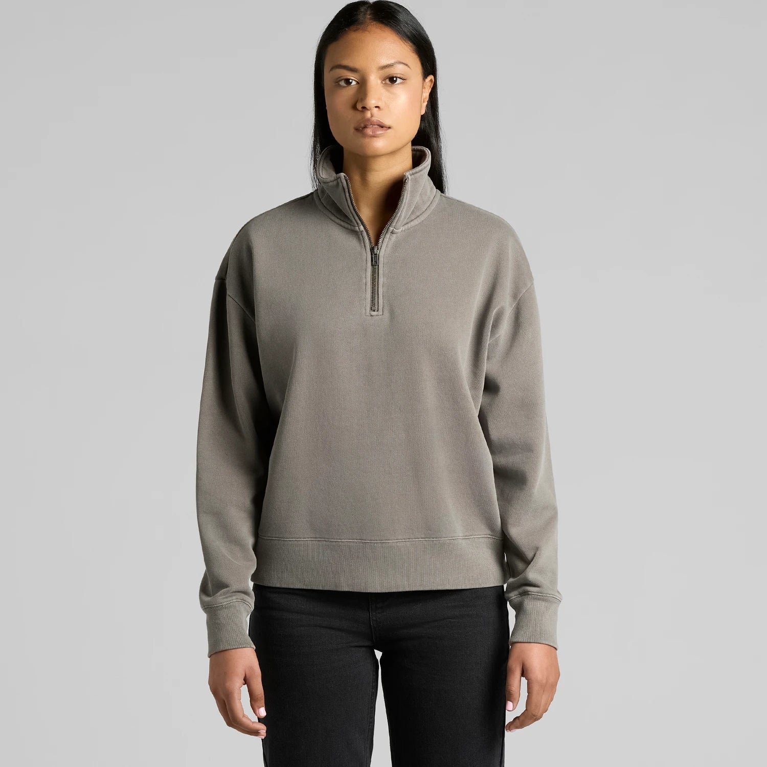 AS COLOUR W Relax Faded Half Zip College