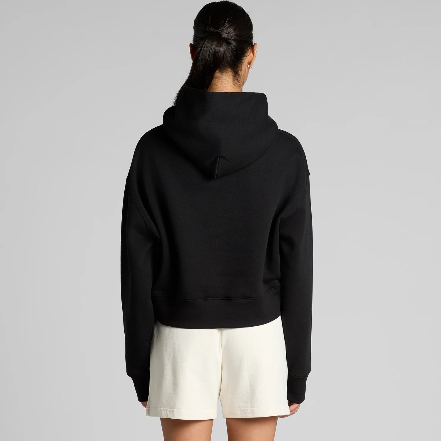 AS COLOUR W Relax Crop Hoodie