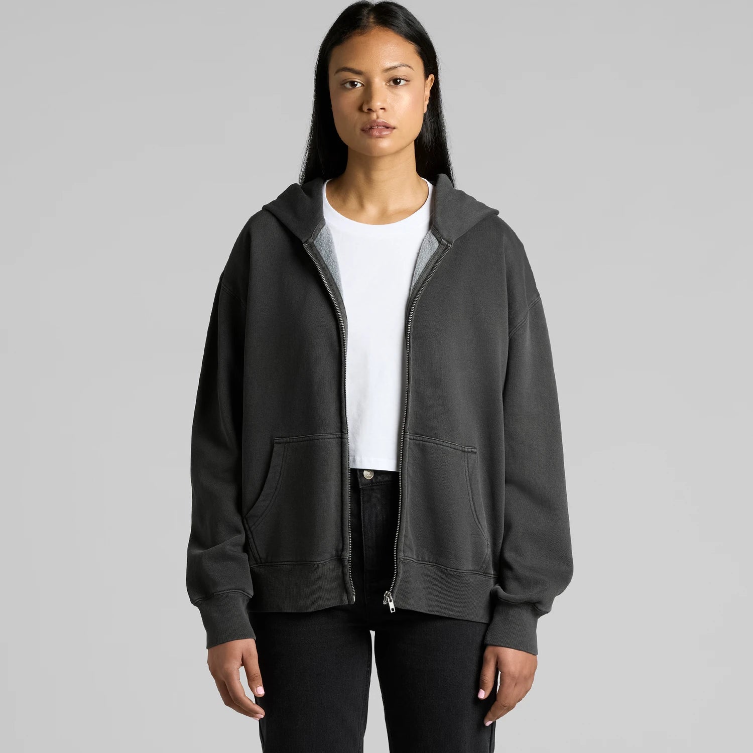 AS COLOUR W Relax Faded Zip Hoodie
