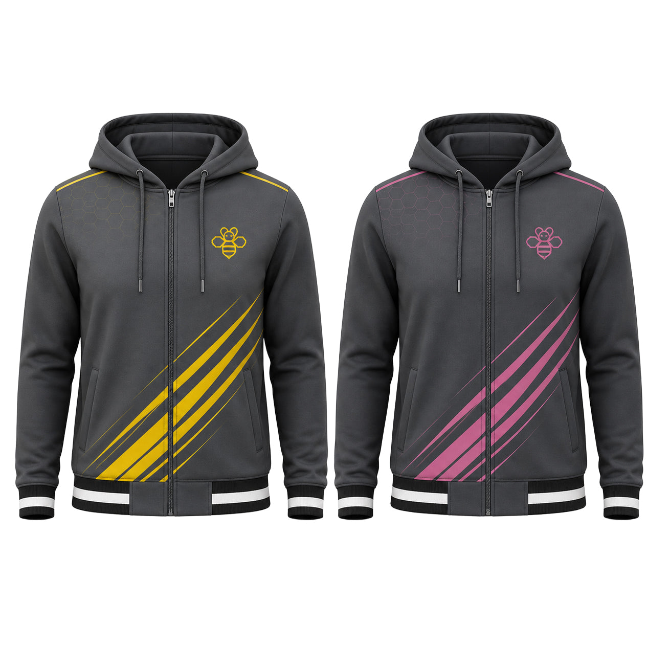 TEAMBEE Sublimoitava vetoketju huppari UNISEX / NAISET