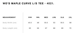 AS COLOUR W Maple Curve L/S T-paita