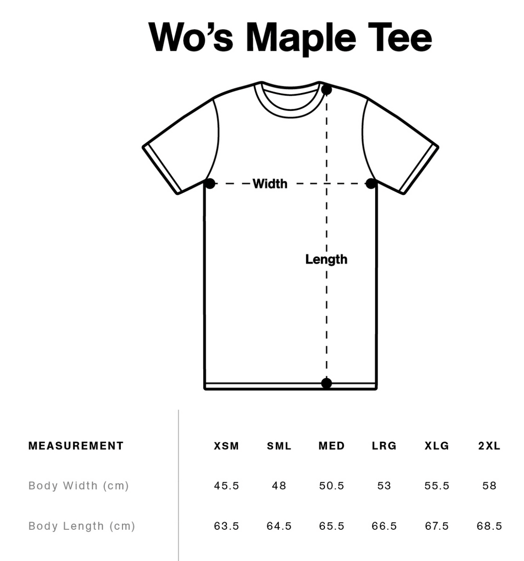 AS COLOUR W Maple T-Paita