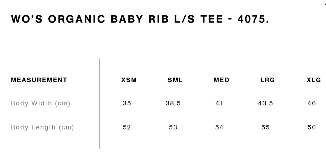 AS COLOUR W Baby Rib L/S T-paita