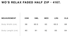 AS COLOUR W Relax Faded Half Zip College