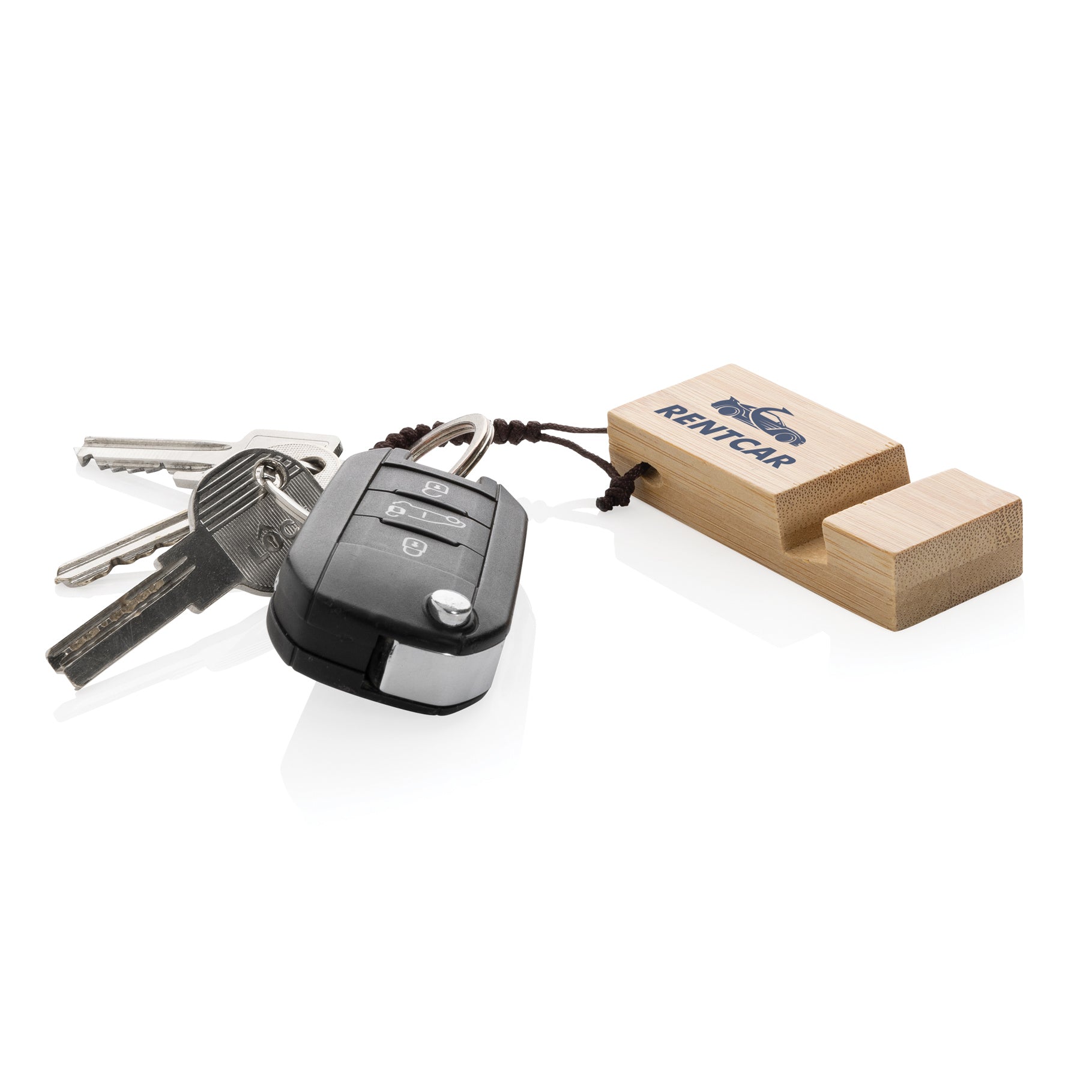 PROMOBEE bambu avaimenperä – puhelinteline