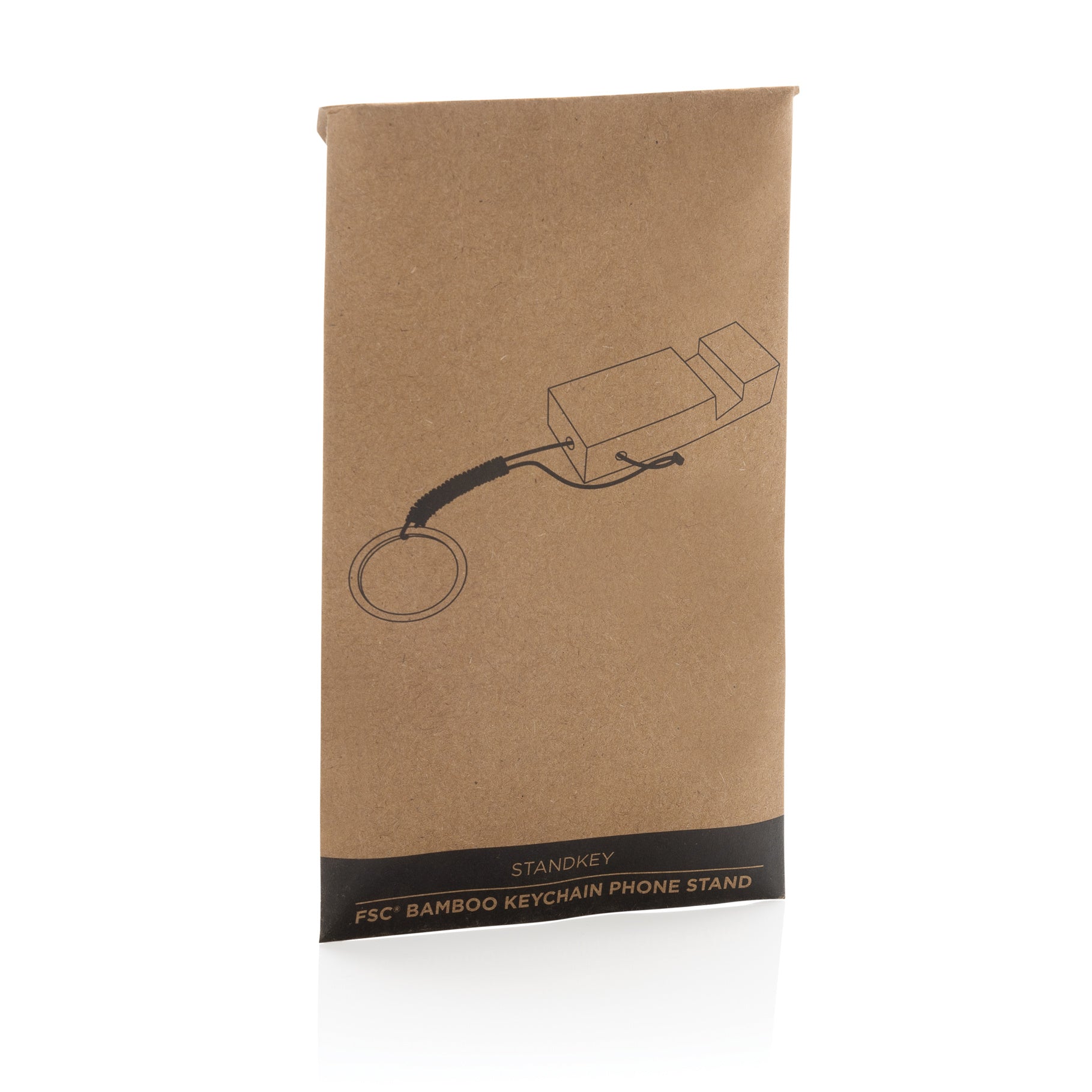 PROMOBEE bambu avaimenperä – puhelinteline
