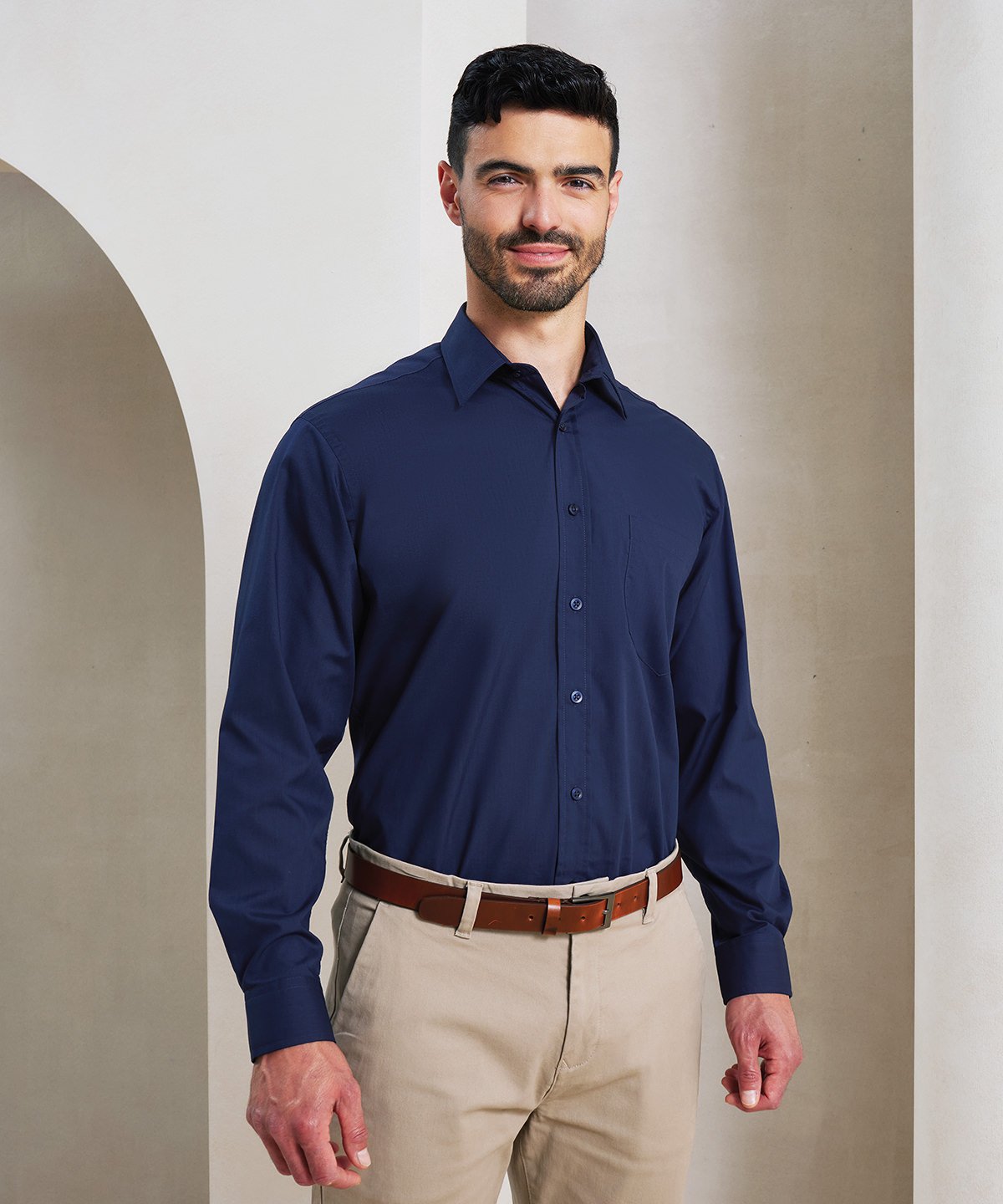 PROMOBEE Miesten Poplin LS kauluspaita alk 18,90€ alv 0%