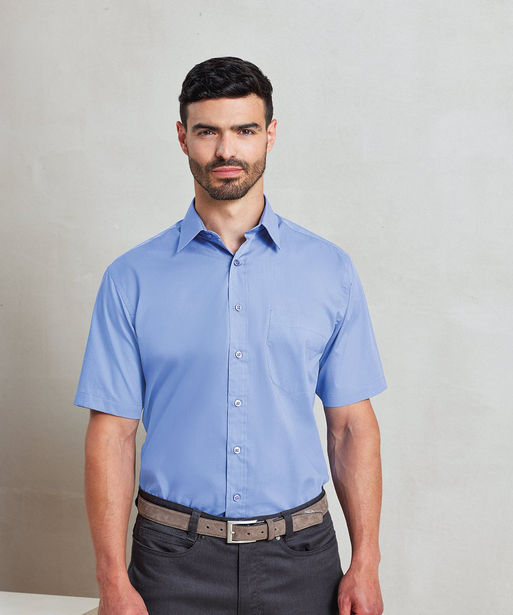 PROMOBEE Miesten Poplin SS kauluspaita alk 18,20€ alv 0%