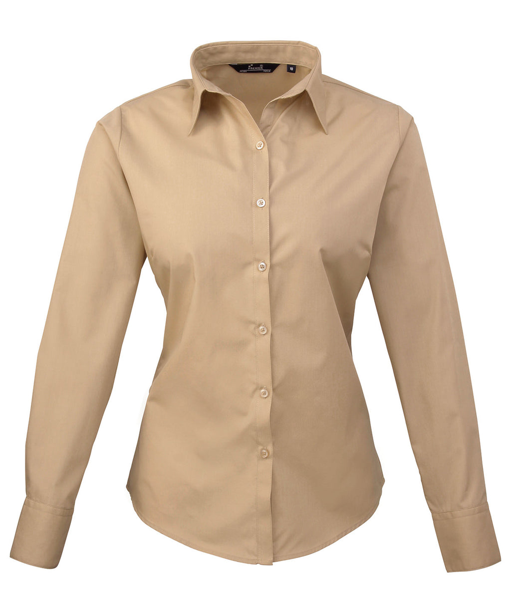 PROMOBEE Naisten Poplin LS kauluspaita alk 18,90€ alv 0%