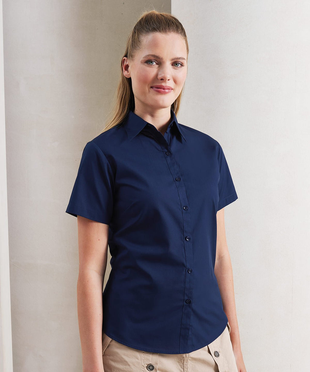 PROMOBEE Naisten Poplin SS kauluspaita alk 18,20€ alv 0%