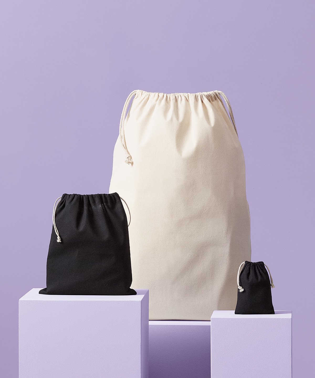 PROMOBEE Kierrätyspuuvillainen säilytyspussi