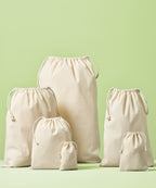 PROMOBEE Kierrätyspuuvillainen säilytyspussi